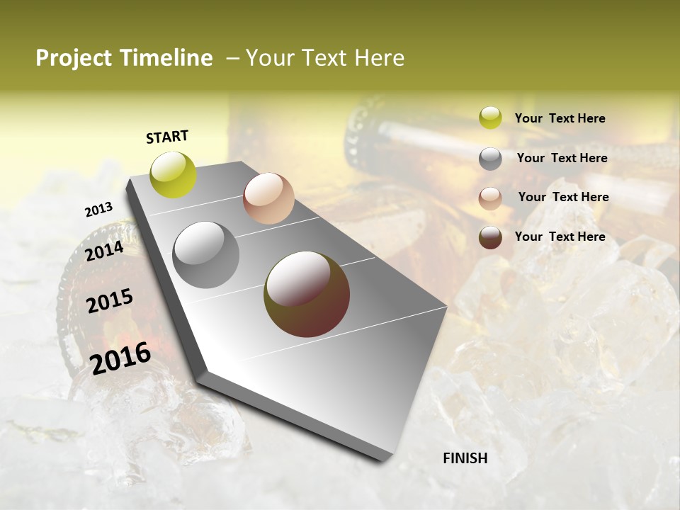 White Party Cocktail PowerPoint Template