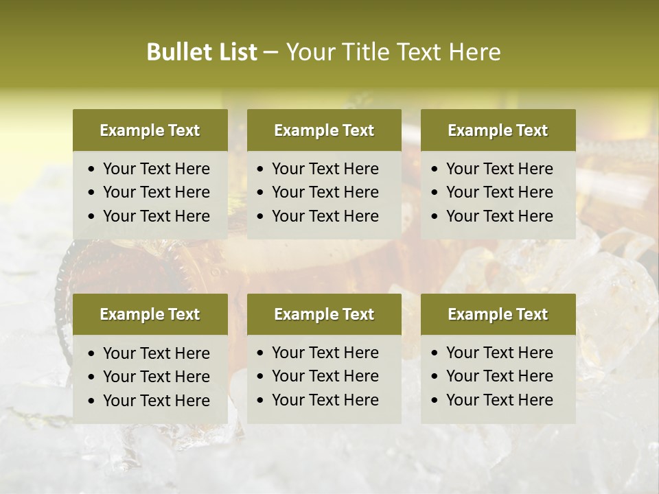 White Party Cocktail PowerPoint Template