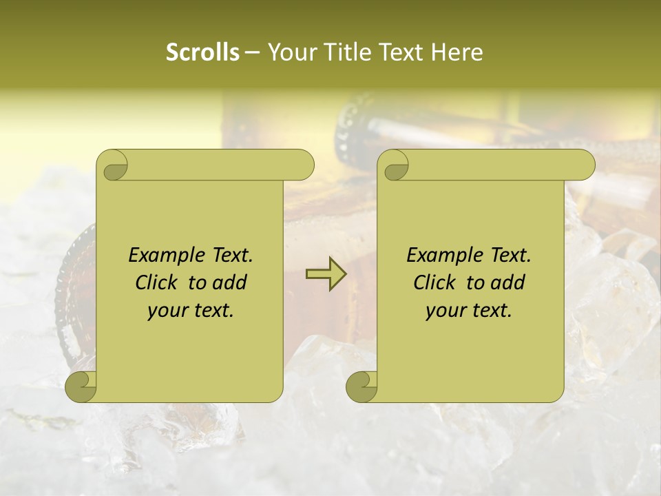 White Party Cocktail PowerPoint Template