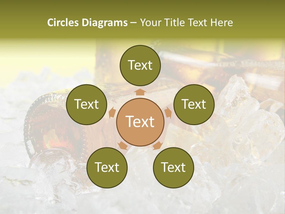 White Party Cocktail PowerPoint Template