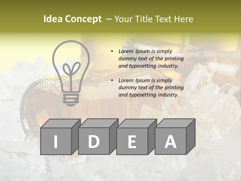 White Party Cocktail PowerPoint Template