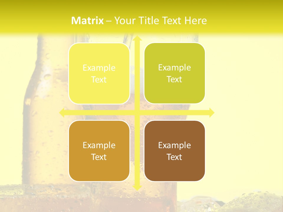 Bubble Close Up Gold PowerPoint Template