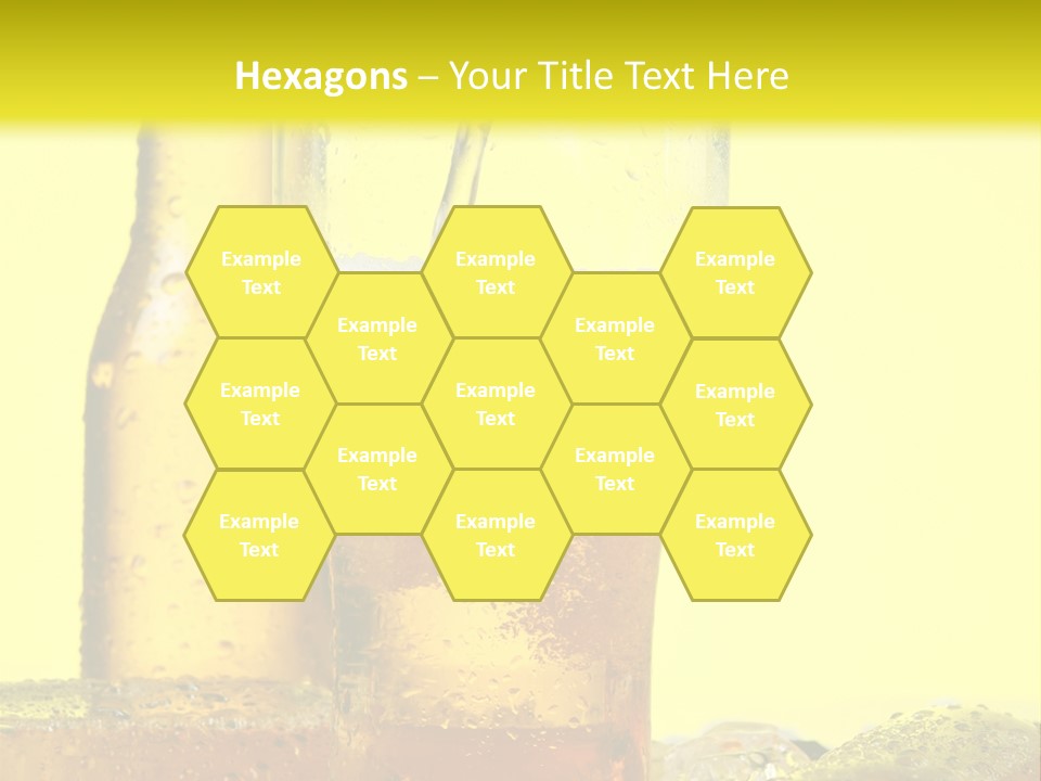 Bubble Close Up Gold PowerPoint Template