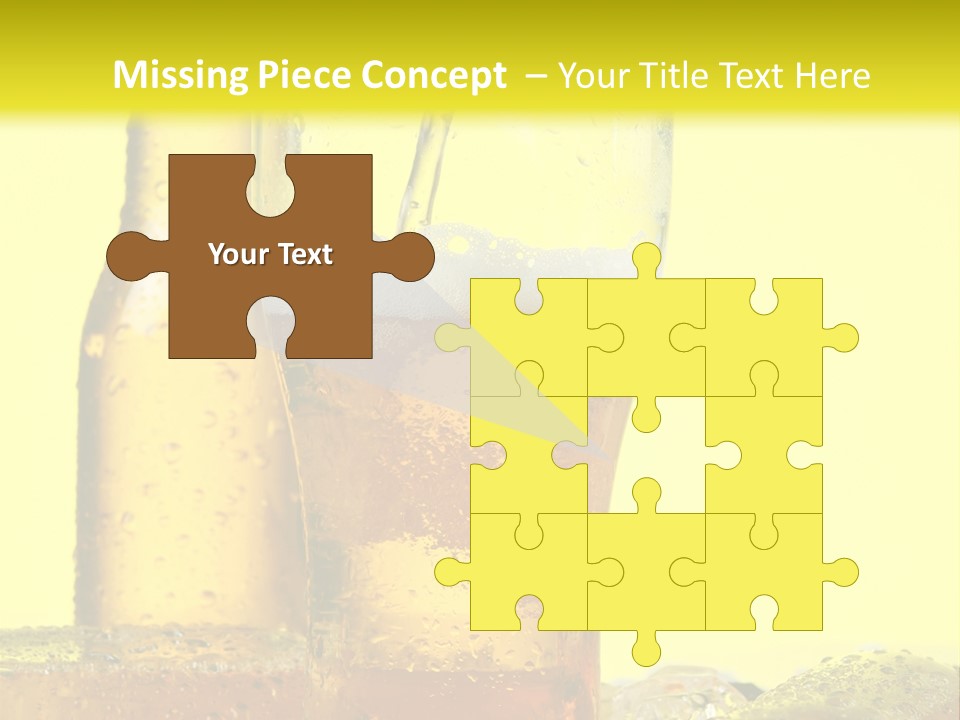 Bubble Close Up Gold PowerPoint Template