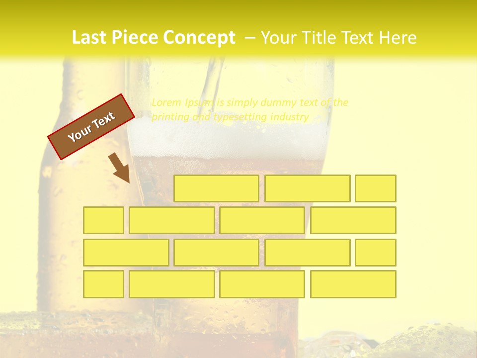 Bubble Close Up Gold PowerPoint Template