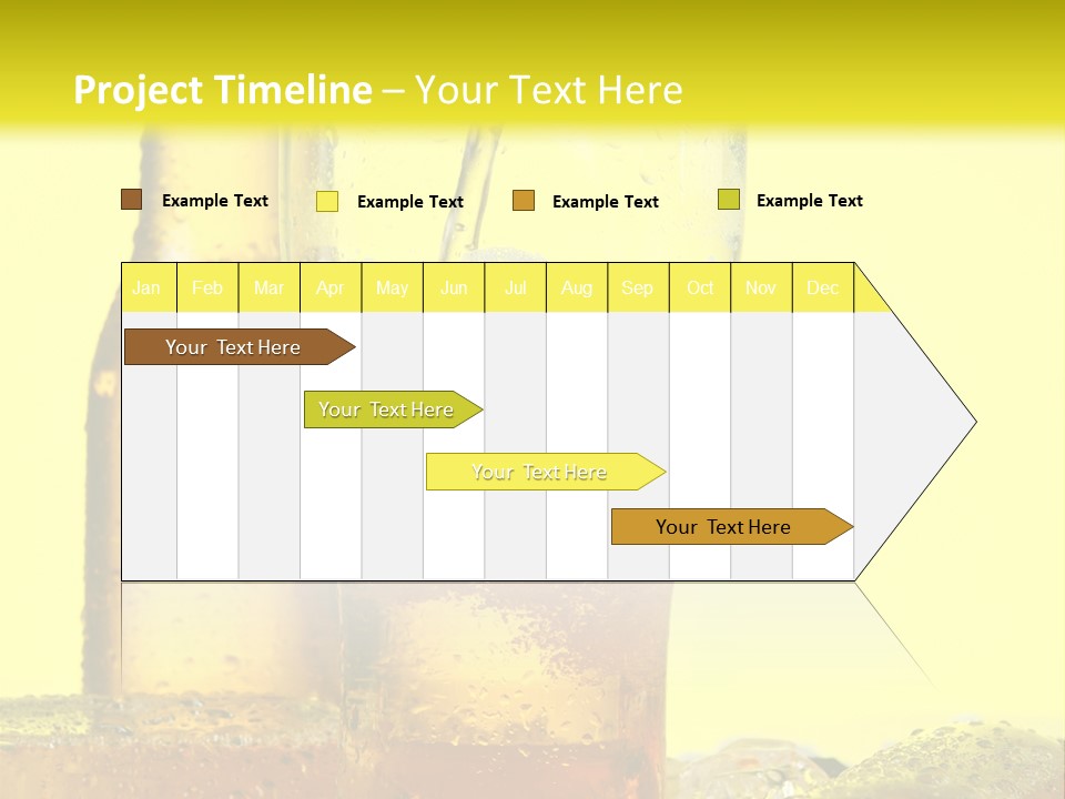 Bubble Close Up Gold PowerPoint Template