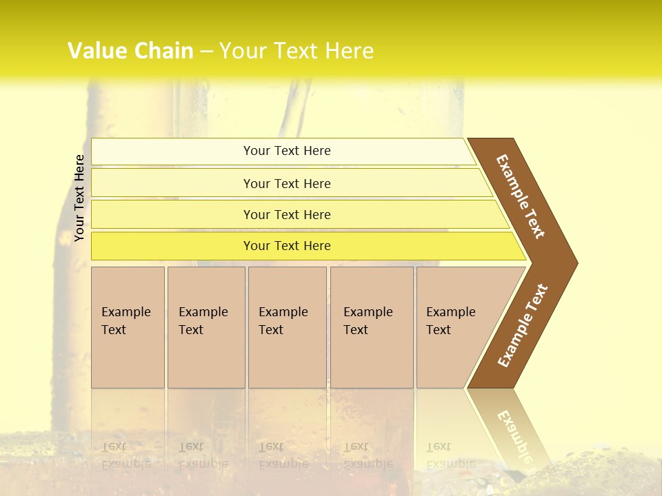 Bubble Close Up Gold PowerPoint Template