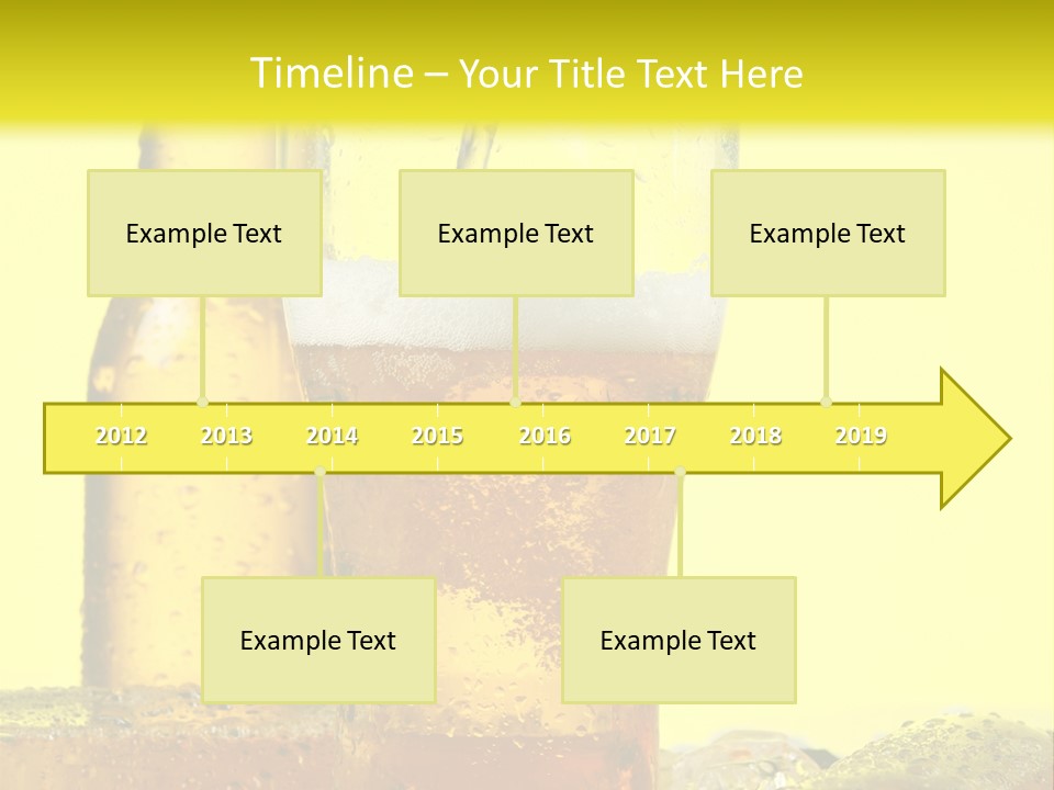 Bubble Close Up Gold PowerPoint Template