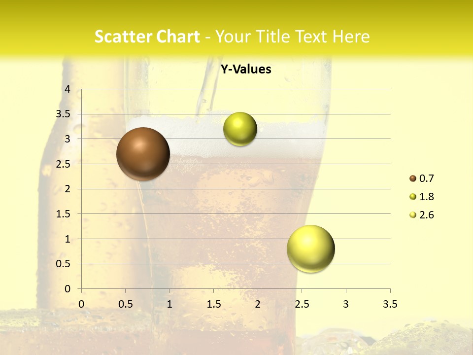 Bubble Close Up Gold PowerPoint Template