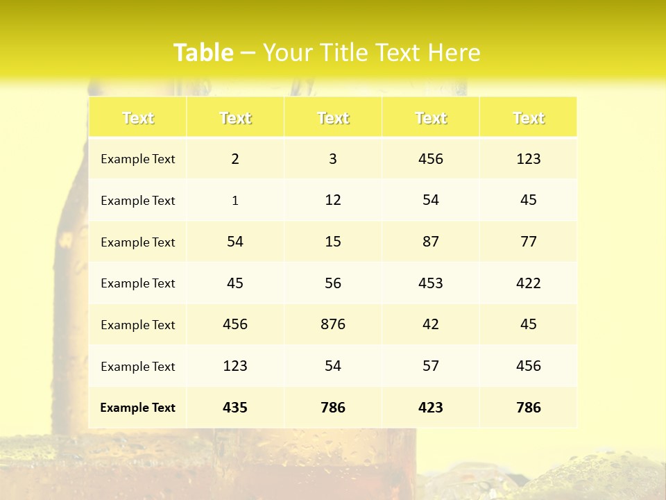 Bubble Close Up Gold PowerPoint Template