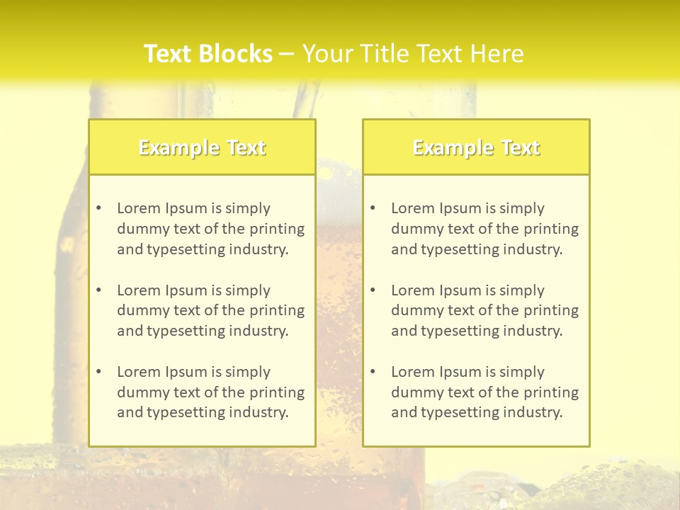 Bubble Close Up Gold PowerPoint Template