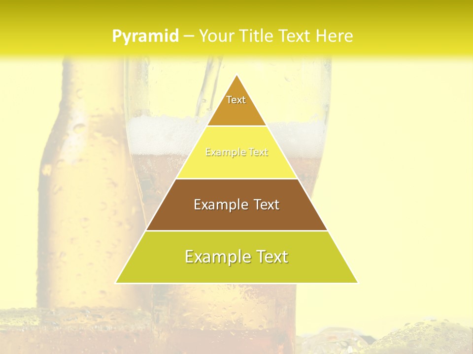 Bubble Close Up Gold PowerPoint Template