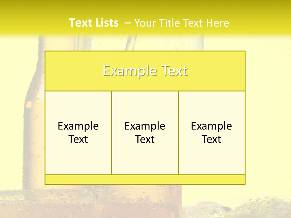 Bubble Close Up Gold PowerPoint Template