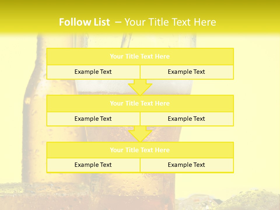 Bubble Close Up Gold PowerPoint Template