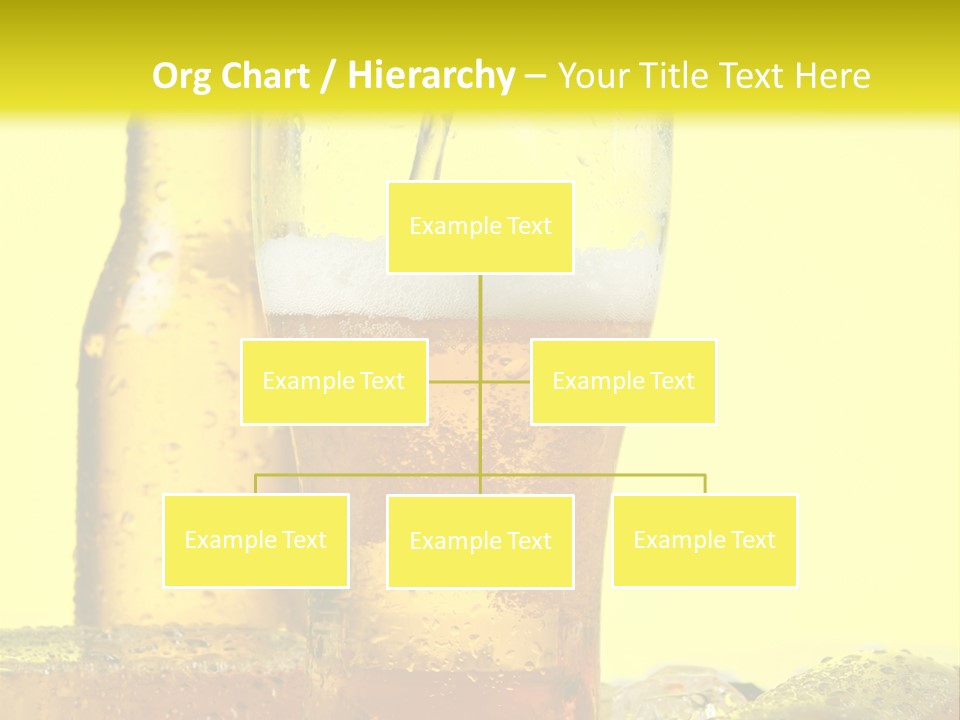 Bubble Close Up Gold PowerPoint Template