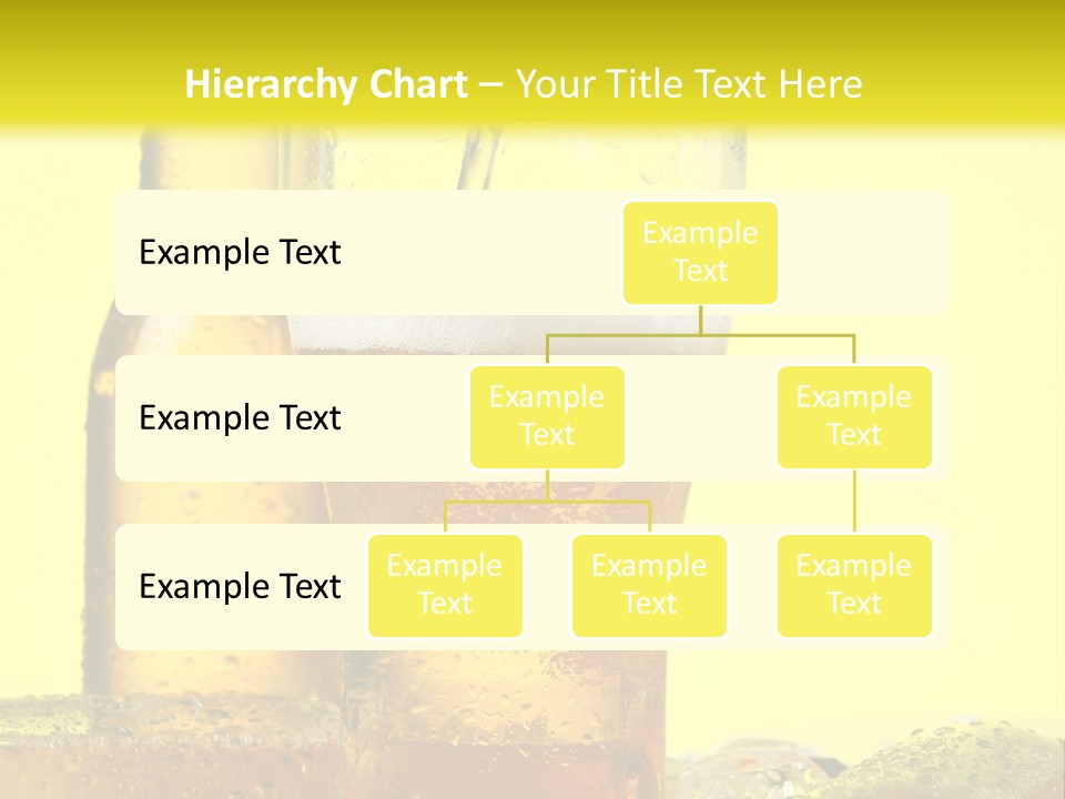Bubble Close Up Gold PowerPoint Template