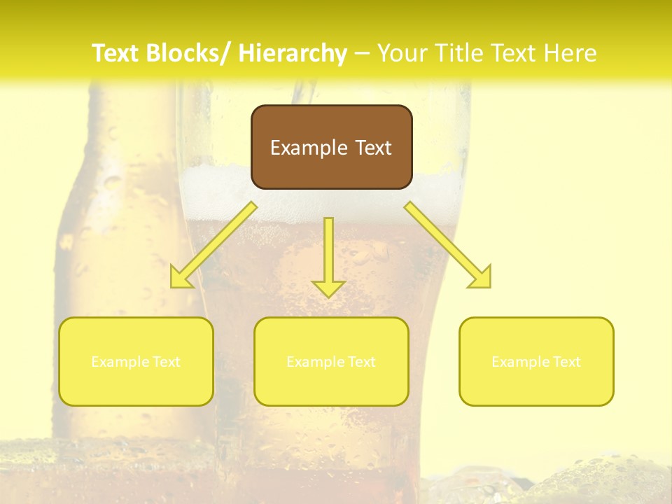 Bubble Close Up Gold PowerPoint Template