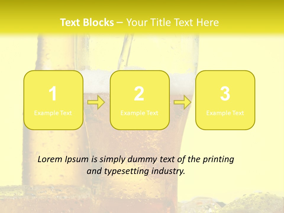 Bubble Close Up Gold PowerPoint Template