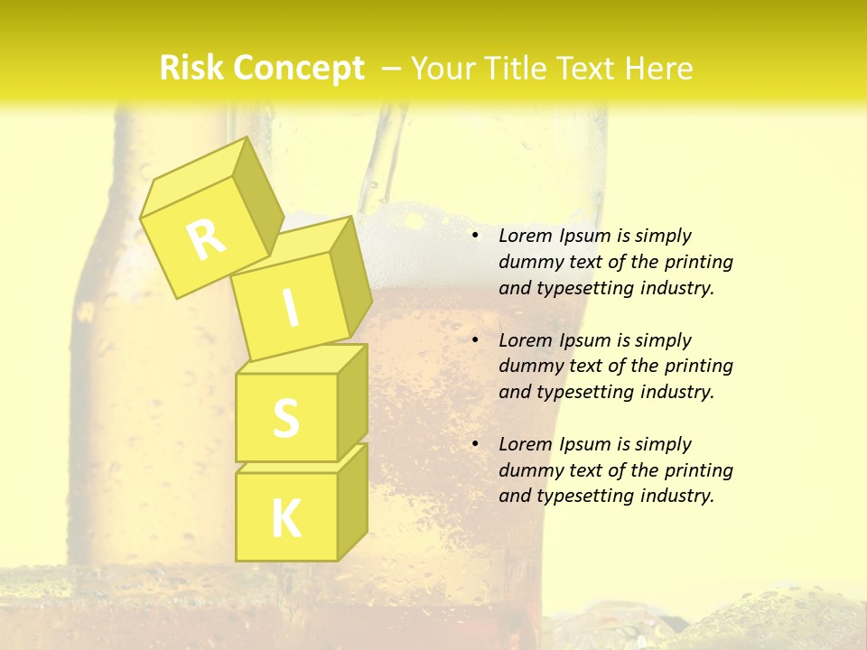 Bubble Close Up Gold PowerPoint Template