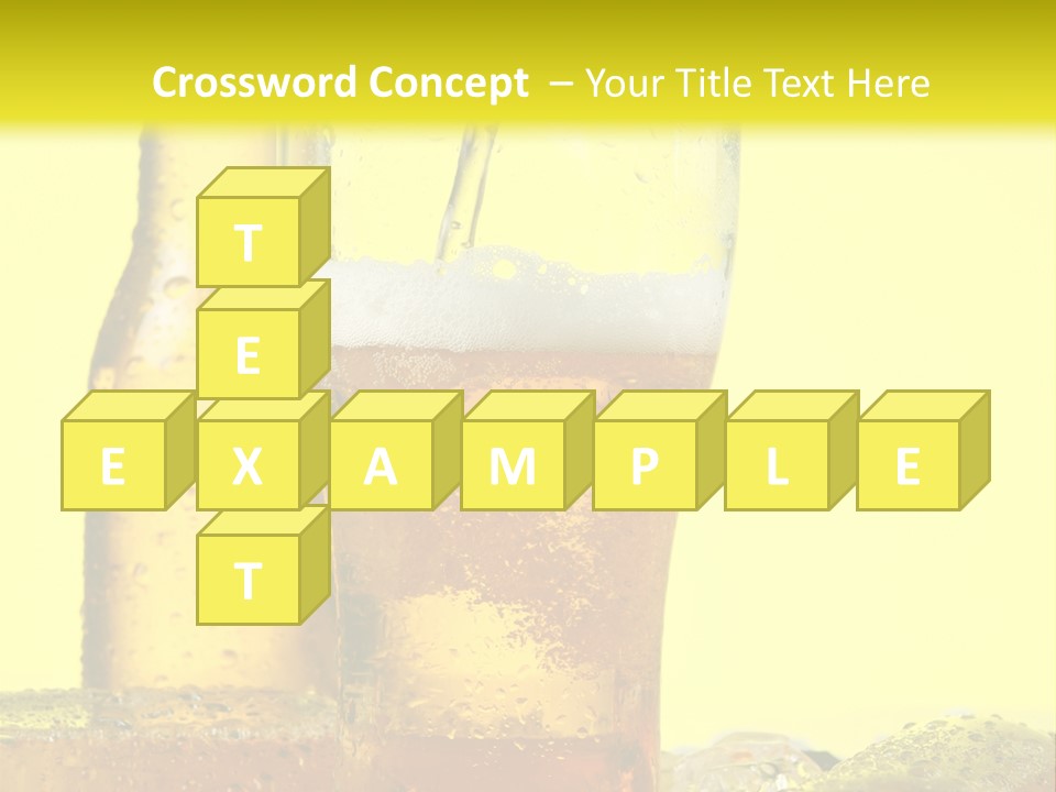 Bubble Close Up Gold PowerPoint Template