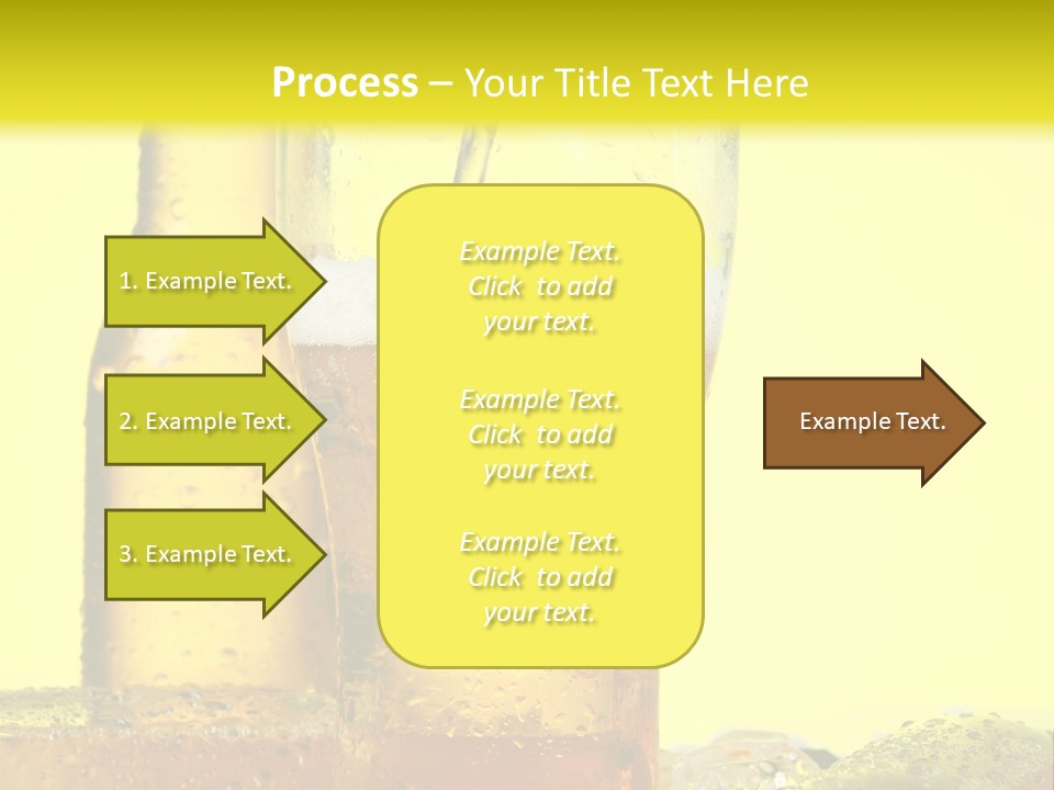 Bubble Close Up Gold PowerPoint Template