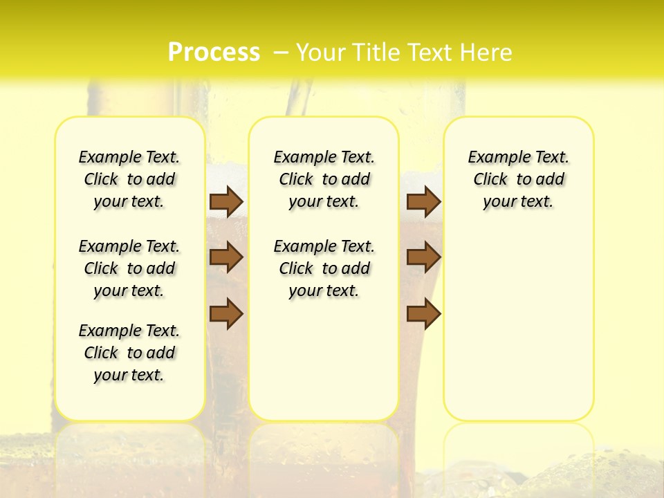 Bubble Close Up Gold PowerPoint Template