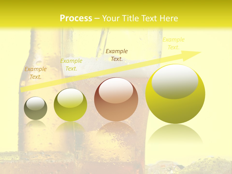 Bubble Close Up Gold PowerPoint Template