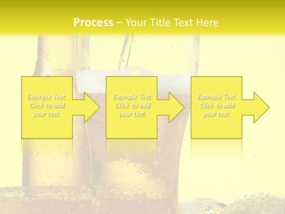 Bubble Close Up Gold PowerPoint Template