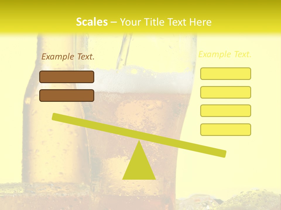 Bubble Close Up Gold PowerPoint Template