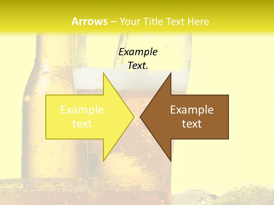 Bubble Close Up Gold PowerPoint Template