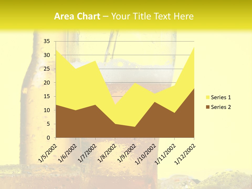 Bubble Close Up Gold PowerPoint Template