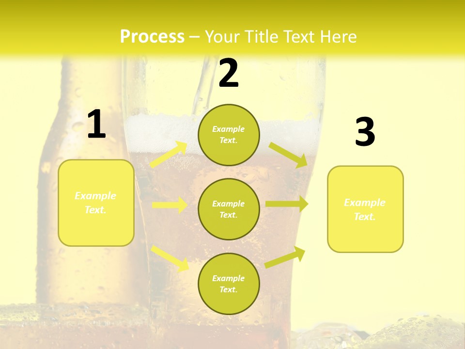 Bubble Close Up Gold PowerPoint Template