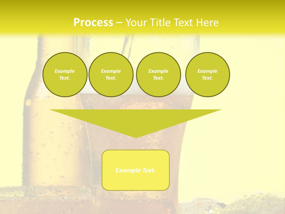 Bubble Close Up Gold PowerPoint Template