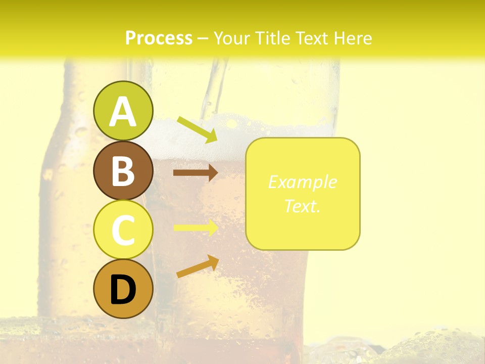 Bubble Close Up Gold PowerPoint Template