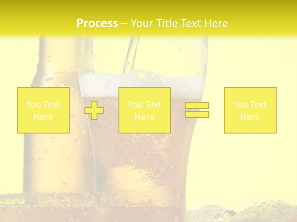 Bubble Close Up Gold PowerPoint Template