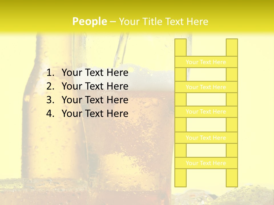 Bubble Close Up Gold PowerPoint Template