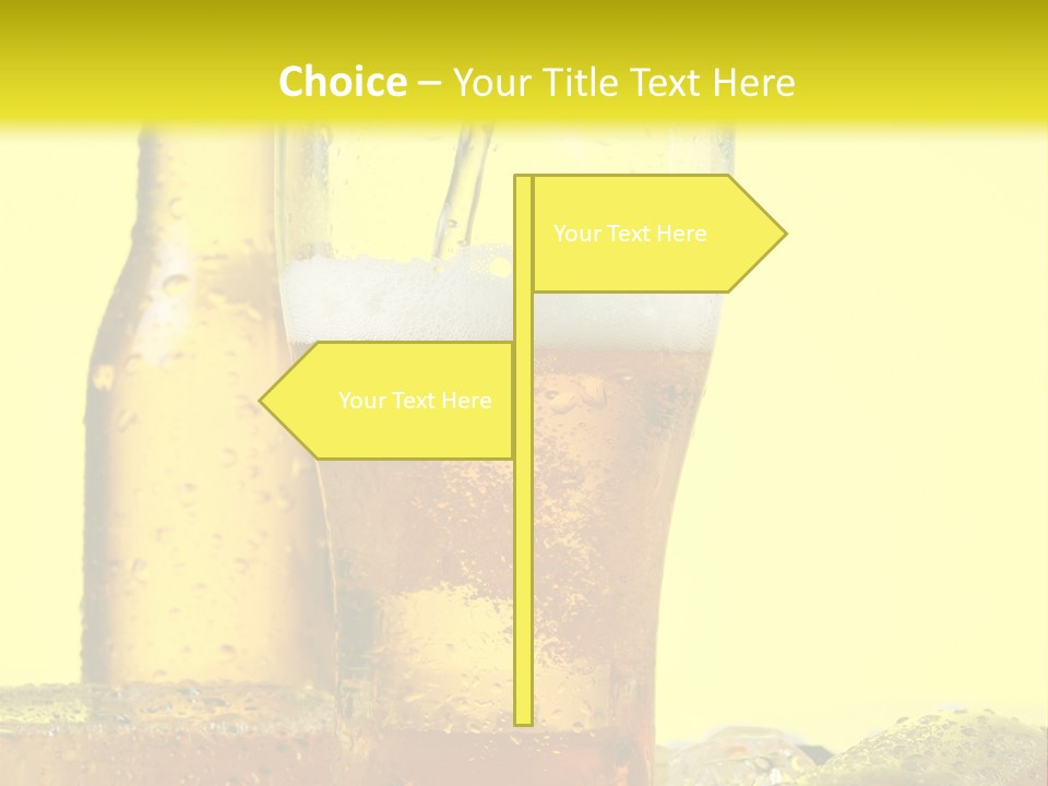 Bubble Close Up Gold PowerPoint Template