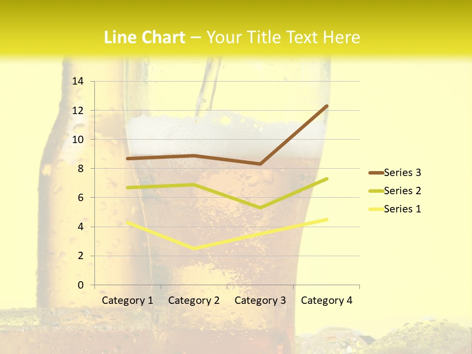 Bubble Close Up Gold PowerPoint Template