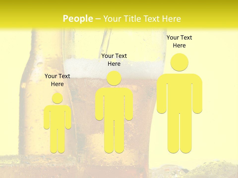 Bubble Close Up Gold PowerPoint Template