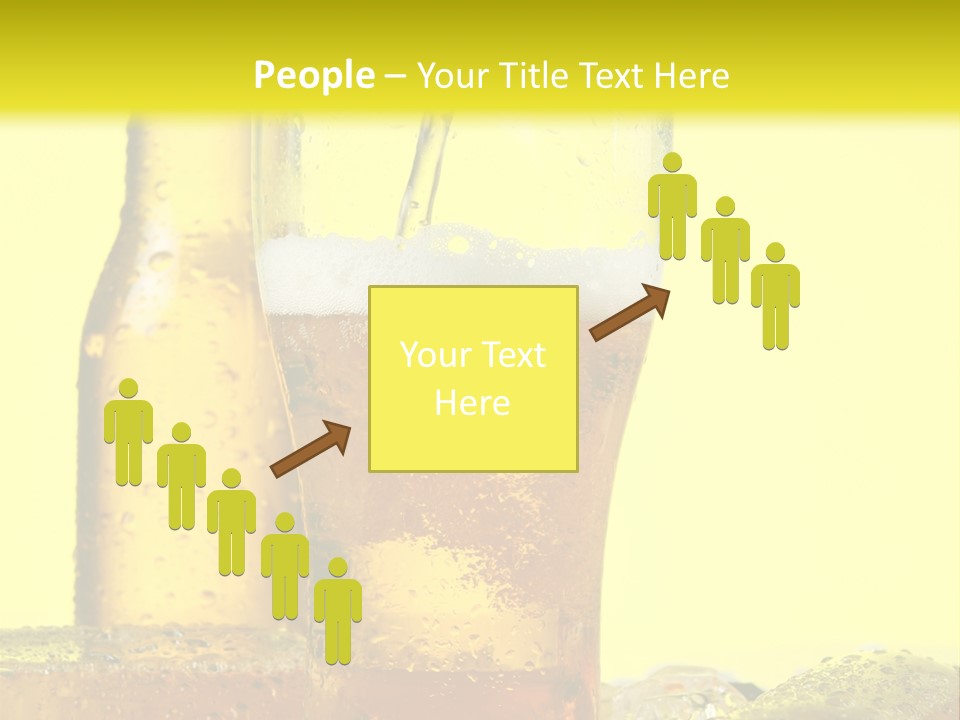 Bubble Close Up Gold PowerPoint Template