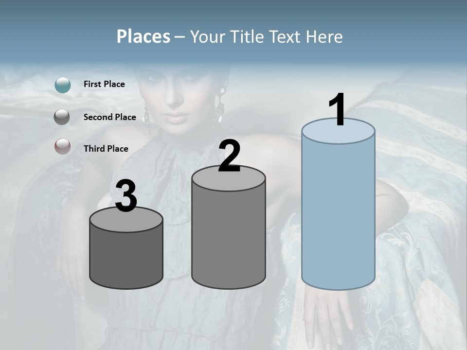 Portrait Dress Romantic PowerPoint Template