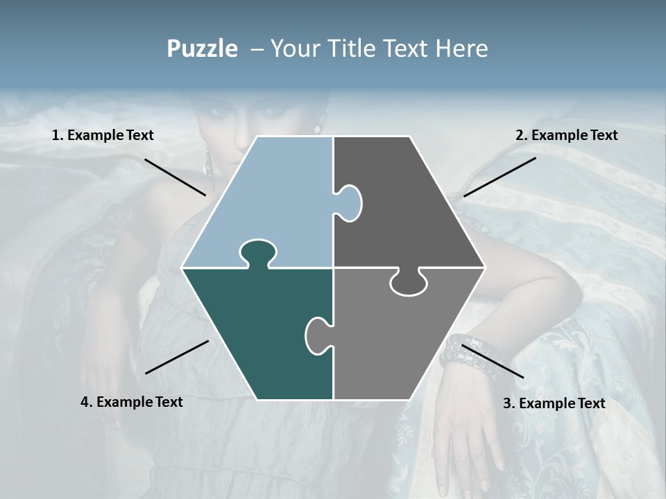 Portrait Dress Romantic PowerPoint Template