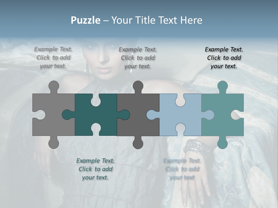 Portrait Dress Romantic PowerPoint Template