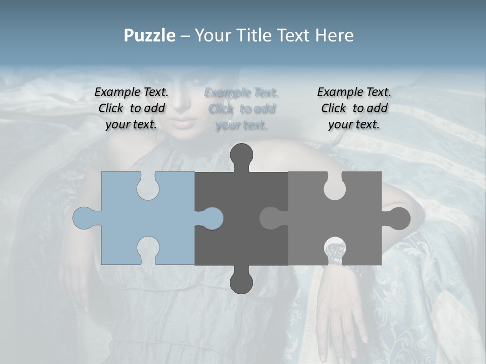 Portrait Dress Romantic PowerPoint Template