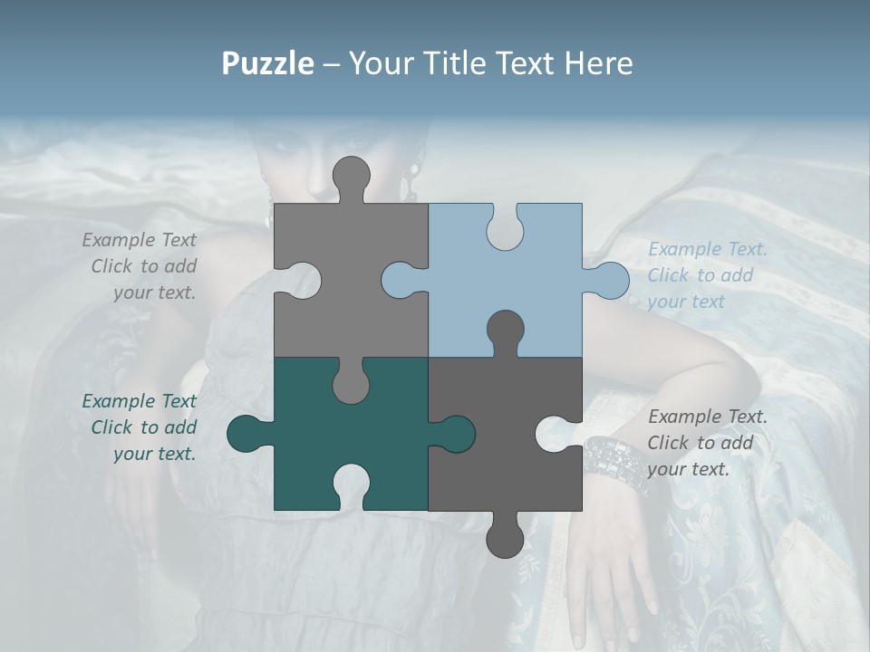 Portrait Dress Romantic PowerPoint Template