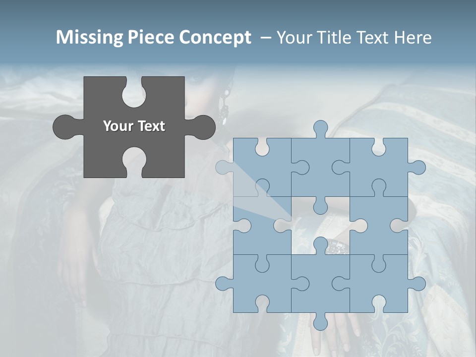 Portrait Dress Romantic PowerPoint Template