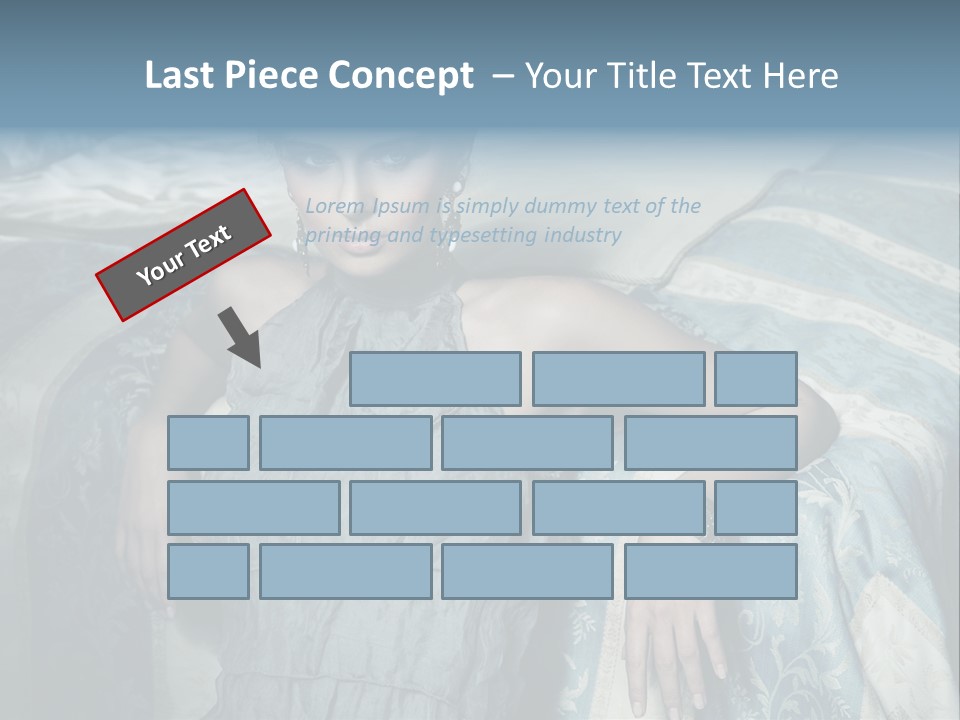 Portrait Dress Romantic PowerPoint Template