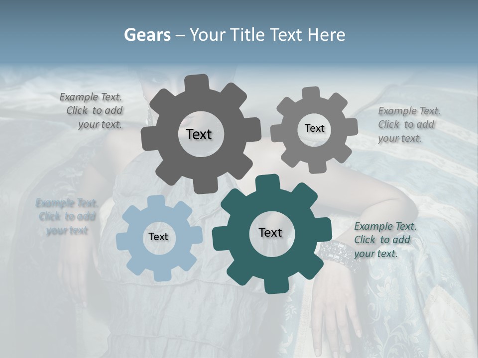 Portrait Dress Romantic PowerPoint Template