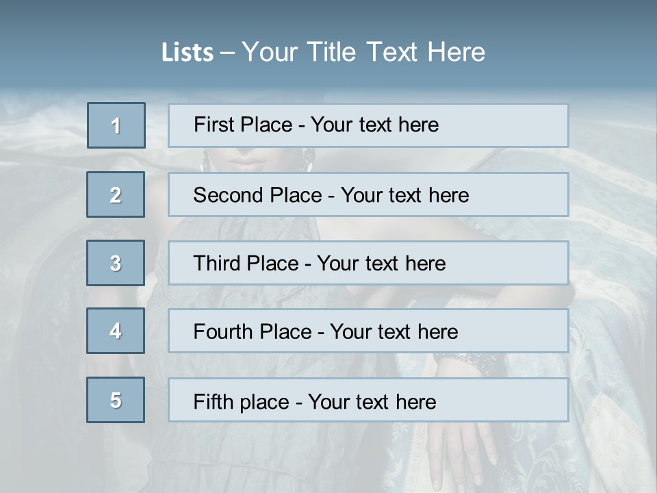Portrait Dress Romantic PowerPoint Template
