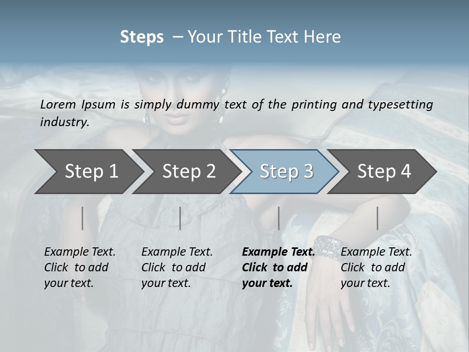 Portrait Dress Romantic PowerPoint Template